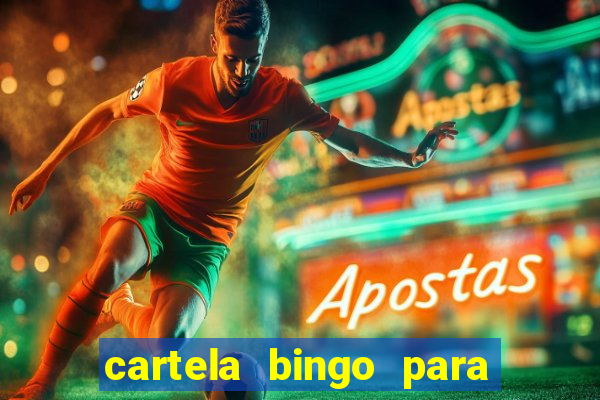 cartela bingo para cha de cozinha imprimir gratis